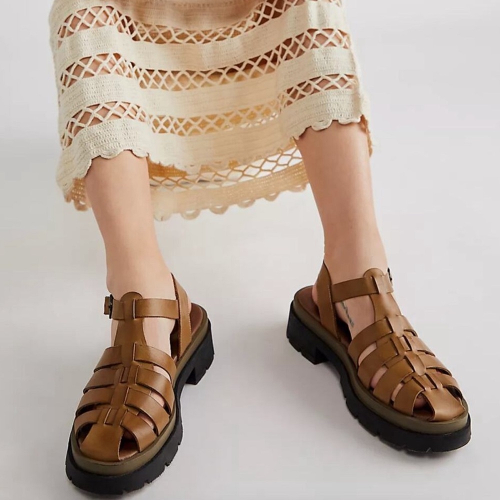 Free people Delaney Fisherman sandals size 9 (39)